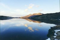 Mounts Dana and Gibbs reflected in Helen Lake