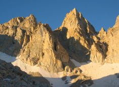 North Arete in morning sun