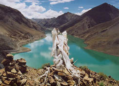 Semi-La reservoir near Gyantse